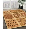 thumbnail image 3 of Ahgly Company Machine Washable Indoor Square Transitional Orange Area Rugs, 8' Square, 3 of 7