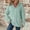 Mint Green, variant on Women's Full Zip Up Hoodies Waffle Knit Long Sleeve Sweatshirt Tops, S