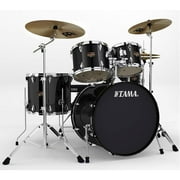 Tama Imperialstar 5-Piece Complete Drum Kit with 22" Bass Drum and Hardware, Cymbals, Black