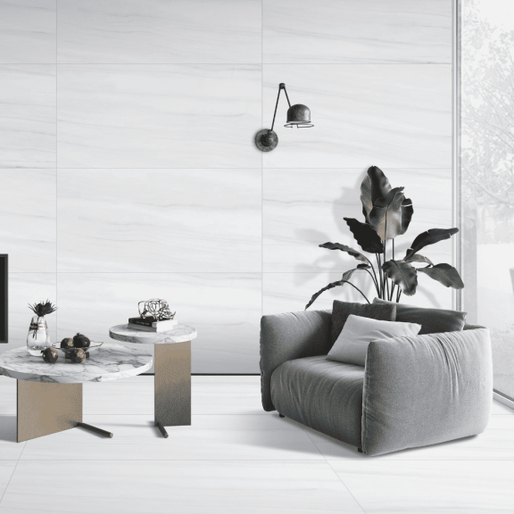 The Tile Life Dolomites White Matte Porcelain Tile 4x4 in Sample 1-Piece