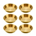 thumbnail image 1 of Plats à Sauce en Acier Inoxydable 6 Pcs Mini Soucoupes Individuelles Plats Ramequins Bols pour Trempette Pudding Coupelles à Condiments pour Maison Fête Restaurant, 1 of 8