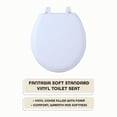 thumbnail image 2 of Asiento de inodoro ACHIM Fantasia, 43 cm, espuma de vinilo suave, color blanco, 2 of 7