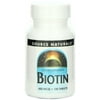 Source Naturals - Biotin 600 mcg. - 100 Tablets