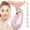 Glossy Pink, variant on Red-Light-Therapy-for-Face-and-Neck, 7 Color Face Massager Tool for Wrinkles, Double Chin, Vibrating Facial Massager with Thermals for Skin Care, Glossy White