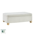 thumbnail image 3 of Walker Edison Contemporary Bouclé Easy Assembly Large Storage Ottoman, Ivory, 3 of 16