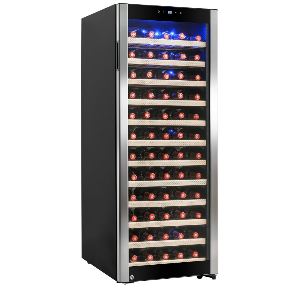 AKDY 80 Bottles Freestanding Single Zone Compressor Within Wine Cooler