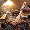 thumbnail image 4 of Cook with Color Silicone Basting Brush, Heat-Resistant Pastry and BBQ Sauce Brush, Taupe, 4 of 5
