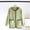 Green, variant on Womens Fleece Bed Jacket Stylish Long Sleeve V Neck Sleepwear Button Front Soft Loungewear Clothes with Pockets