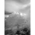 thumbnail image 2 of Grayscale 12x14 White Modern Wood Framed Museum Art Print Titled - Cloudy Sky V, 2 of 4
