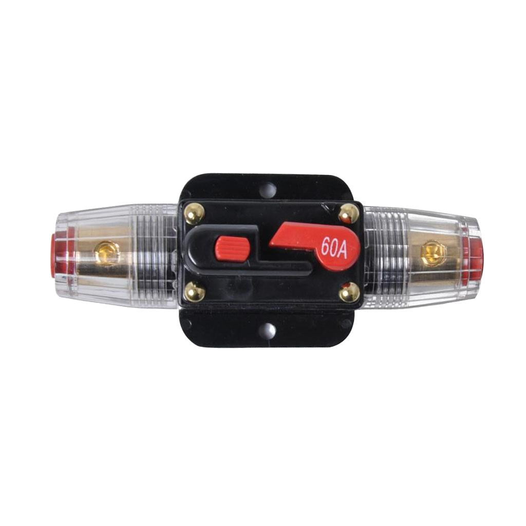 Nishiyuenyi 2 Pieces. 60A Automatic Fuse Holder Fuse Holder Bracket Automatic 12V-24V DC