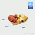 thumbnail image 3 of Karat [2 lb - 1000 Pack] Paper Food Boat, Kraft Brown Nacho Tray (FP-FT200K), 3 of 12