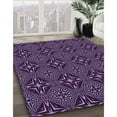 thumbnail image 3 of Ahgly Company Machine Washable Indoor Rectangle Transitional Deep Purple Area Rugs, 2' x 3', 3 of 7