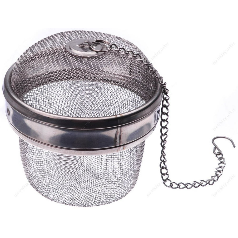 M.V. Trading SD2318 Stainless Steel Locking Spice Mesh Ball, Tea
