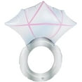 thumbnail image 2 of 19" Silver and Pink Hen Stag Women Adult Inflatable Diamond Ring Halloween Costume Accessory - One Size, 2 of 2