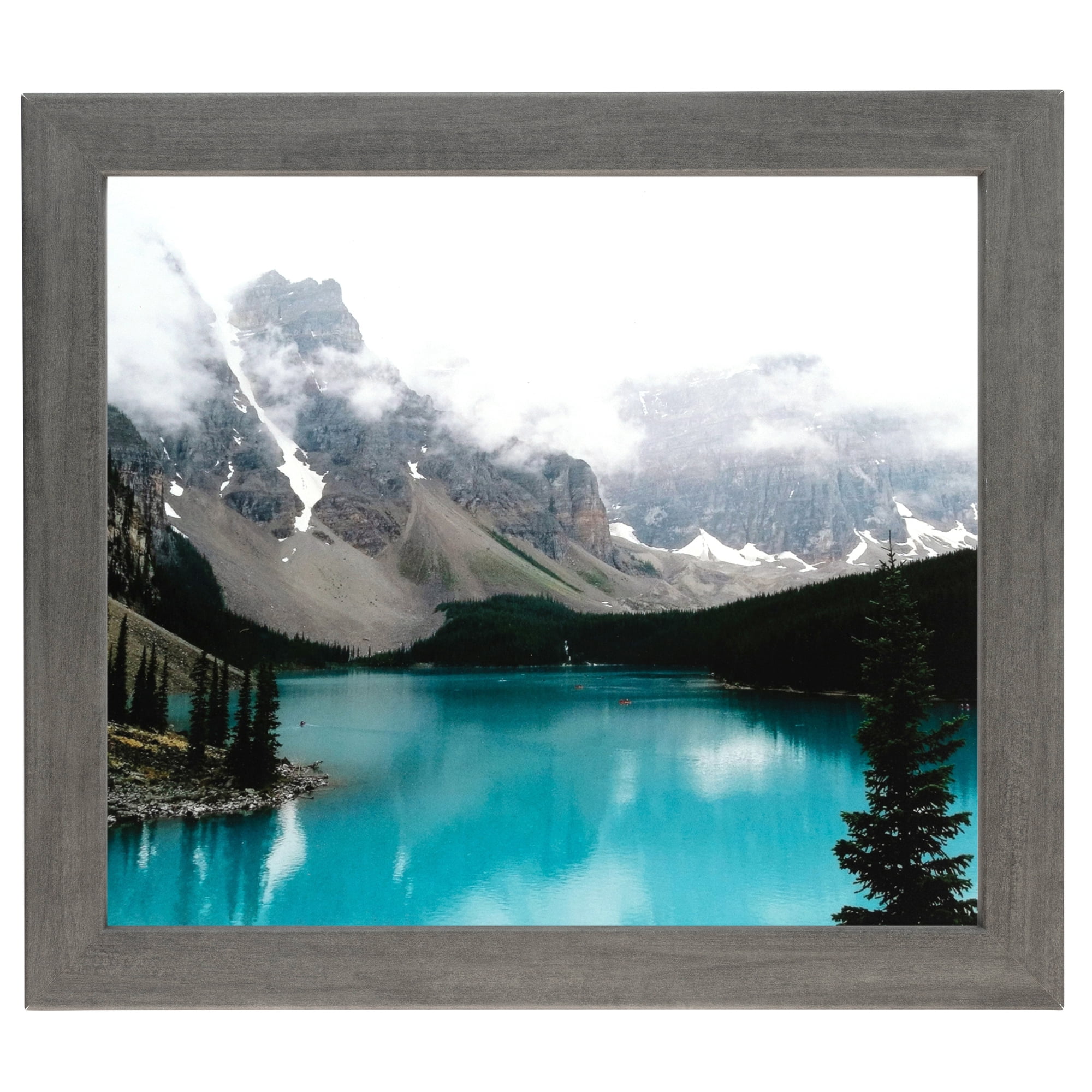 ArtToFrames 18x24 Inch Slate Gray Picture Frame, This Gray MDF Poster Frame is Great for Your Art or Photos, Comes with 060 Plexi Glass (4669)