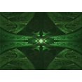 thumbnail image 1 of Ahgly Company Machine Washable Indoor Rectangle Transitional Green Area Rugs, 2' x 4', 1 of 7