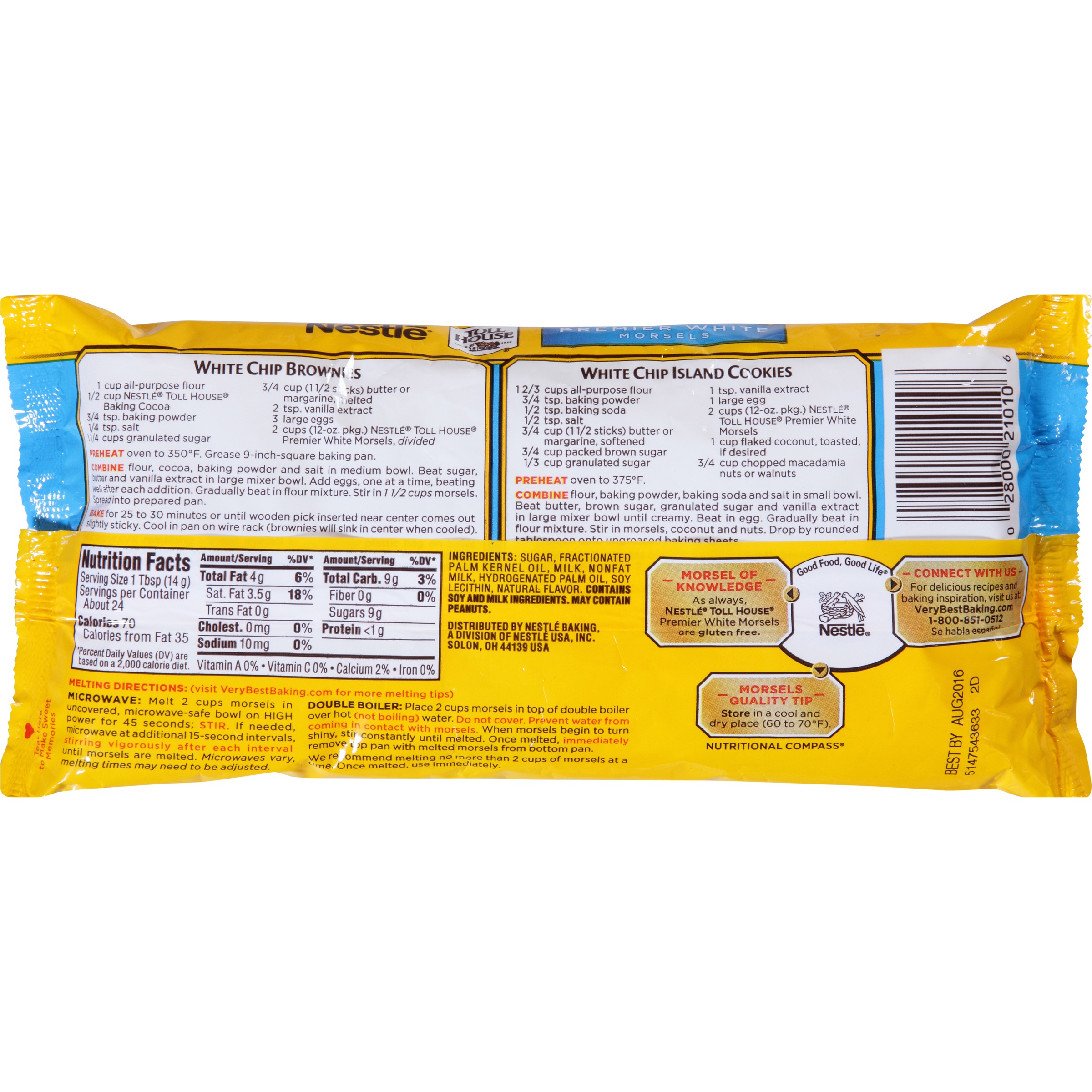 Mini White Chocolate Chips Nutrition Mini White Chocolate Chips Nutrition