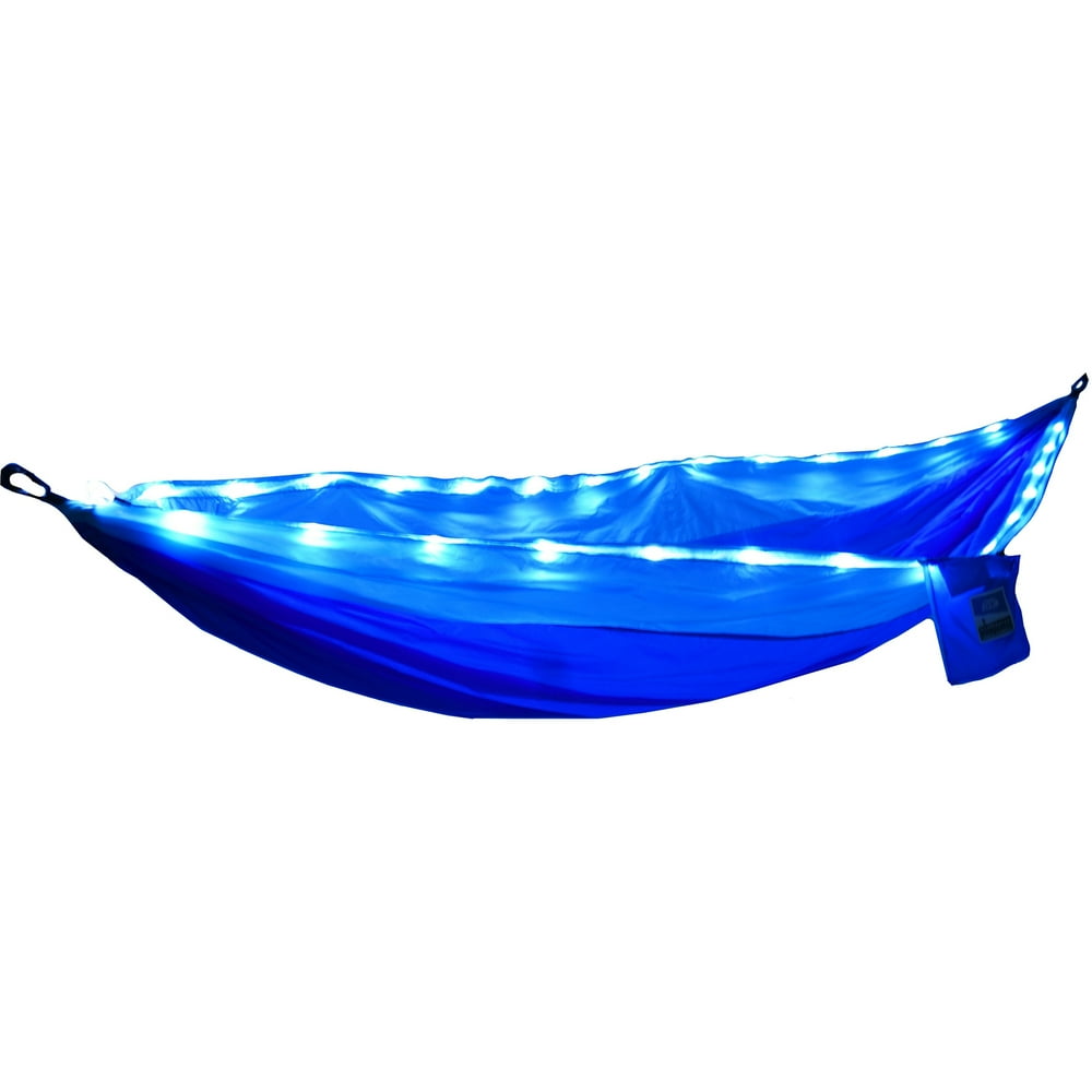 illuminated two person travel hammock