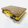 thumbnail image 1 of Yellow Double-Layer Portable Fishing Tackle Box - Handheld Durable Storage Case for Lures, Baits & Accessories, Efficiently Organized for Outdoor Fishing Trips, Compact Design for Easy Backpack Carry, 1 of 6