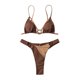 thumbnail image 1 of Traje de baño para Mujer Empalme Sin Espalda Estilo Hueco Erógeno Moda Ligero Transpirable Casual Trajes de baño Divididos para la Playa Marrón M, 1 of 8