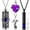 Purple, variant on Cremation Urn Necklace,4Pcs Urn Necklace for Ashes Keepsake Cremation Jewelry Vertical Bar Zircon Crystal Urn Necklace Urn Stainless Steel Memorial Pendant for Women Men Loved Ones Pet
