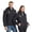 Black#1, variant on Plus Size Men's and Women's Heated Jacket with USB Power Bank Charging Port - Winter Windproof Zip Up Coat with Carbon Fiber Heating System, 4 Zone Temperature Control