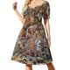 thumbnail image 2 of El golpe maestro del leñador de hadas - Vestido de manga corta de Richard Dadd vestidos de cóctel elegantes y chic vestido de mujer, 2 of 7