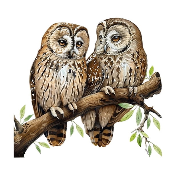 Pegatinas para ventana, diseño de búho, vidrio estático, pegatinas para ventana, búho en una rama, reutilizables para decoración de ventana de exhibición del hogar