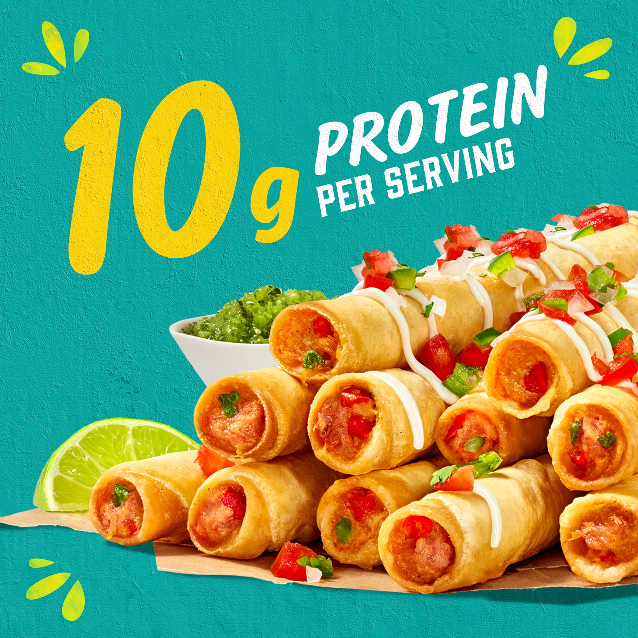 Delimex Chicken & Cheese Taquitos Frozen Snacks, 18 Count Box