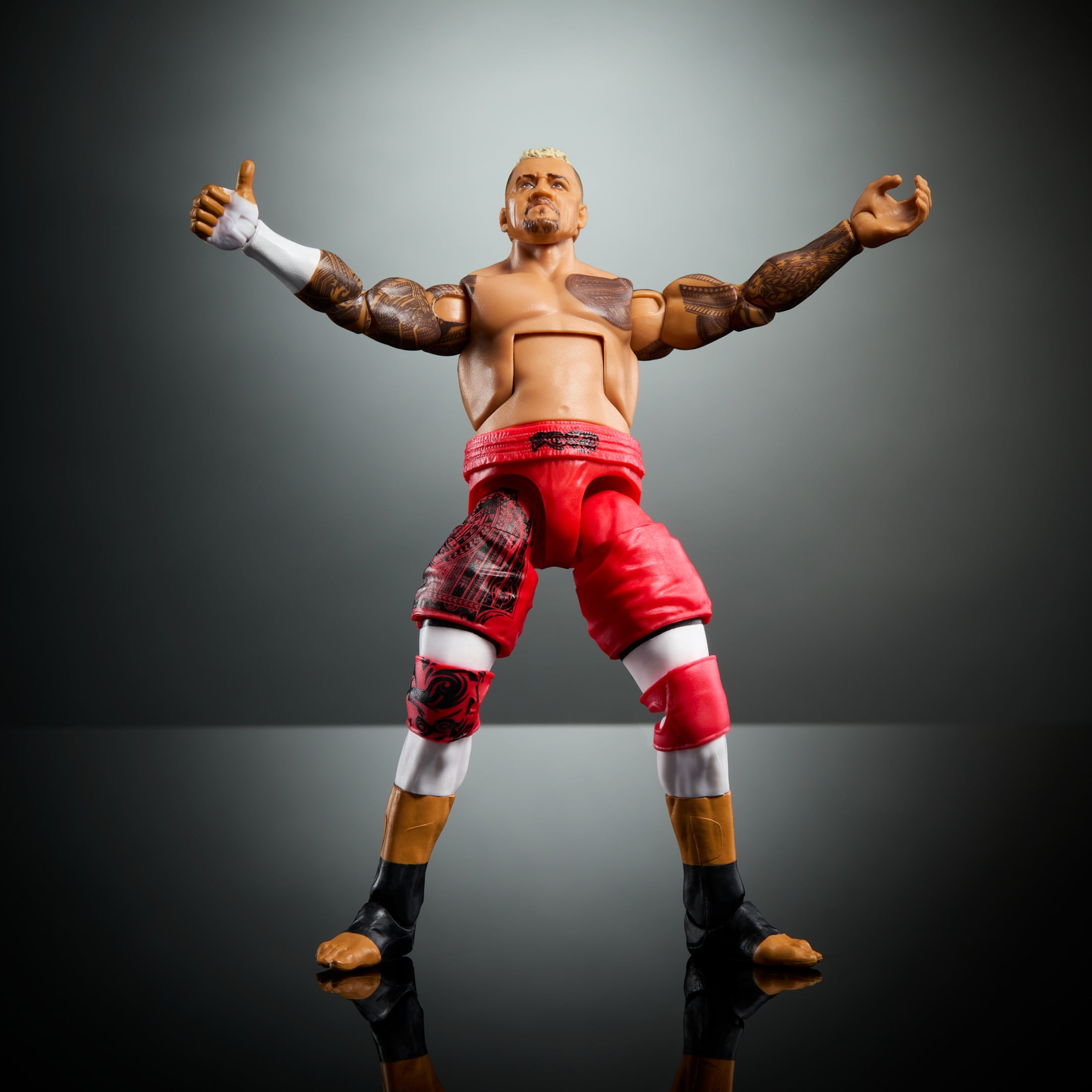 WWE Elite Solo Sikoa Action Figure, 6-inch Collectible Superstar with Articulation & Accessories