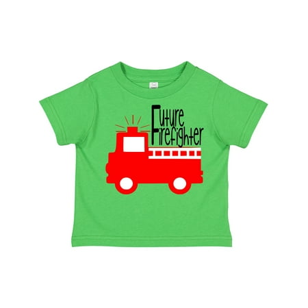 

Inktastic Future Firefighter Cute Red Firetruck Gift Toddler Boy or Toddler Girl T-Shirt