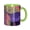 Green, variant on Mushroom Coffee Mug Fun Custom Ceramic Mugs 11oz Black