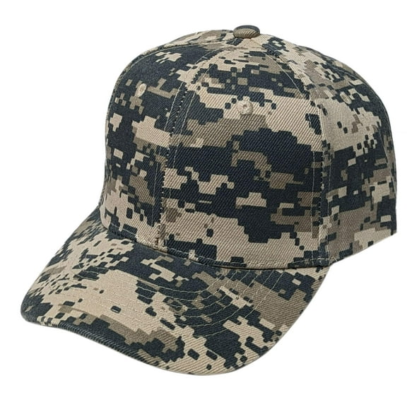 Digital Desert Camouflage Curved Visor Blank Baseball Cap Adjustable Size Unisex