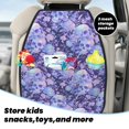 thumbnail image 5 of Fuzoiu flower crystal Skull Print 2 Pack Kick Mat Back Seat Protector With 3 Storage Pockets, Universal Car Seat Back Organizer For Kids Pets, Waterproof Backseat Protector For Most Car, 5 of 8