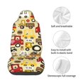 thumbnail image 4 of Yiaed Vehicles Print Car Seat Covers,Universal Auto Seats Protector Fits for Car,SUV Sedan,Truck,Automotive Seat Covers & Accessories, 4 of 5