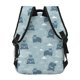 thumbnail image 4 of Disketp Cute Hippopotamus Mochila Estampada para Hombre y Mujer – Mochila Ligera Clásica con Múltiples Bolsillos para Universidad, Trabajo y Viajes-One Size, 4 of 5