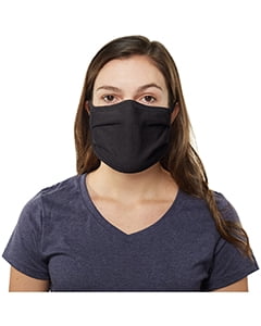 Photo 1 of Adult 20 Cotton Face Mask - BLACK - OS