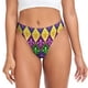 thumbnail image 1 of Fotbe Mardi Gras4 Tanga Sin Costuras para Mujer con Estampado – Panties Invisibles, Transpirables y Cómodos para Uso Diario-4X-Large, 1 of 6