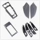 thumbnail image 4 of Adecuado para Audi A3 15-20 modificado interior de fibra de carbono tira decorativa cubierta de carcasa de cabezal de engranaje manija puerta placa anti-patadas, 4 of 4