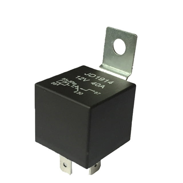 KAKOWELY automotive relay Durable Relay Socket Base Holder Auto Mini Relay 5 Pin 12V 40A Relay Universal Relay for Auto Car Ship Motorcycle (Black)1.1"X1.1"X0.98"