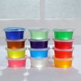 thumbnail image 3 of Trayknick 12Pcs Clear Slime Storage Round Plastic Box Container Foam Ball Cups with Lids Clear, 3 of 6