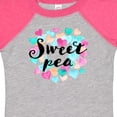 thumbnail image 4 of Inktastic Sweet Pea Hearts Boys or Girls Baby Bodysuit, 4 of 5
