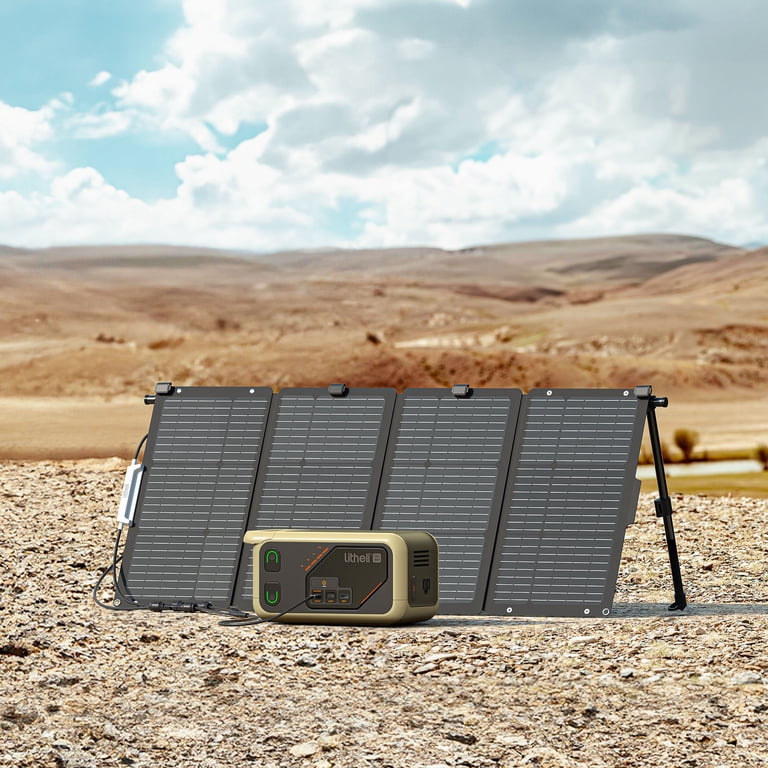 Litheli Portable Power Station B300SE Solar Generator, 288Wh Backup Lithium Battery, 300W Pure Sine Wave AC Outlets - com