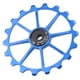 thumbnail image 2 of Rueda de polea de cambio trasero de aleación de aluminio con rodamientos de cerámica azul para MTB, 18T, 2 of 8