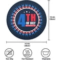 thumbnail image 4 of SKYSONIC 4th of July Round Placemats for Dining Table Non-Slip Heat-Resistant Polyester Table Mats Set of 1 Washable Table Mats for Kitchen Dining Table Decoration (962), 4 of 7