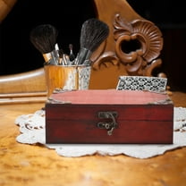 WHAMVOX Treasure Box Vintage Wooden Box Trinket Jewelry Box Vintage Retro Trinket Storage Box