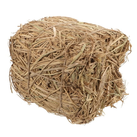 ETHZZLE 1Set Khaki Square Straw Haystack Decor for Home Yard and Garden Scenes