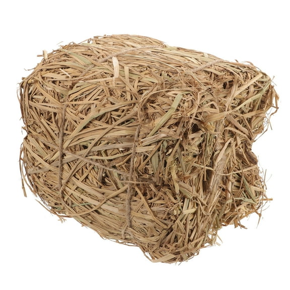 ETHZZLE 1Set Khaki Square Straw Haystack Decor for Home Yard and Garden Scenes