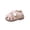 E071-Pink, variant on hengsof Girls' Soft Sole Comfortable Beach Sandals, Breathable Closed Toe Openwork Toddler Shoes, Summer Fashionable Anti Kick Flat Sandals