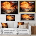thumbnail image 4 of Designart "Glowing Amber Venus The Evening Star II" Venus Floater Framed Wall Art Print, 4 of 7